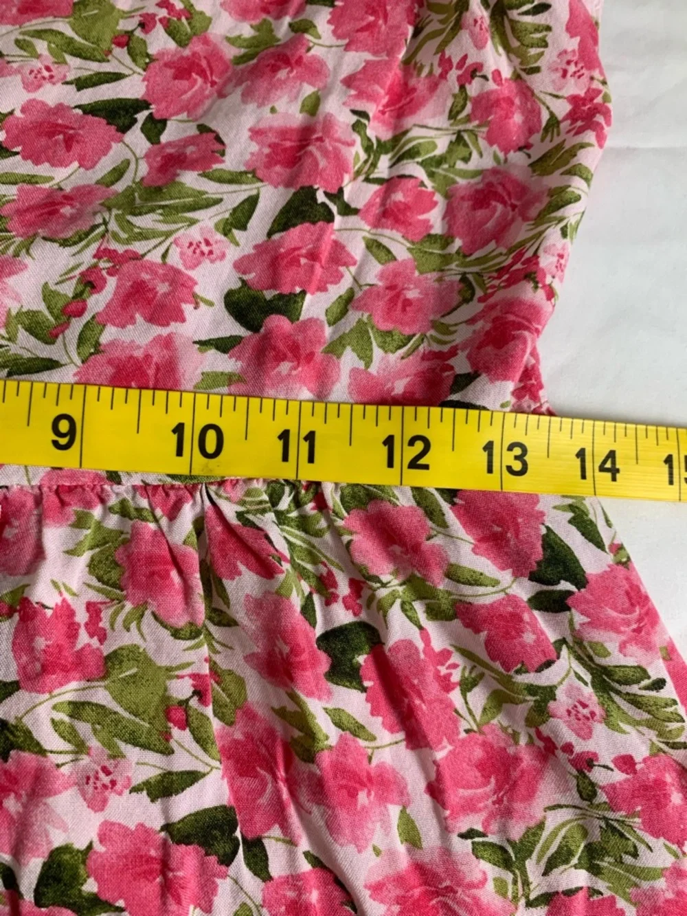 Old Navy Girls XL Pink Floral Smocked Sundress Summer Garden Party Lightweight